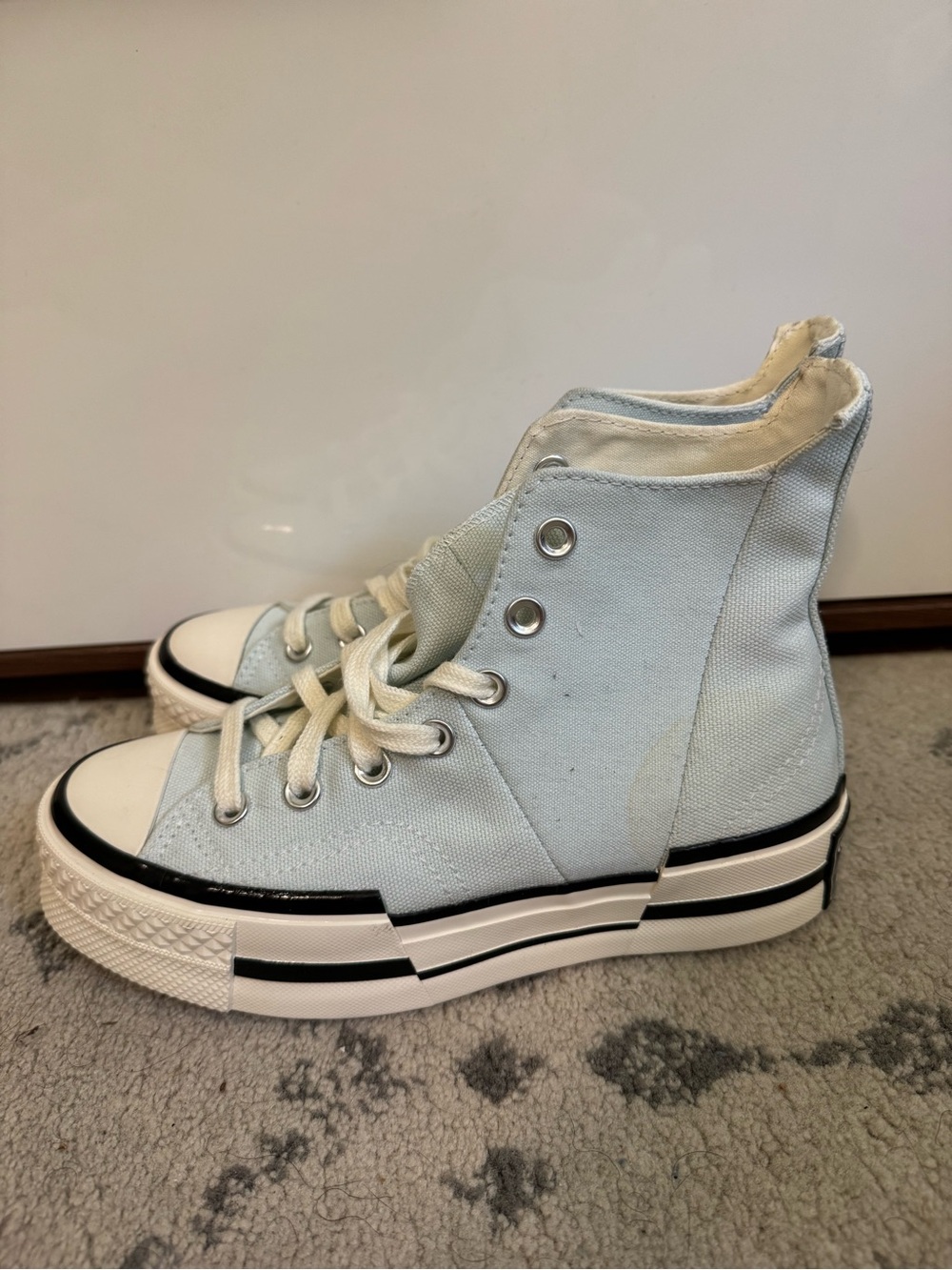Converse Chuck 70 Plus platform White Canvas High Top Sneakers